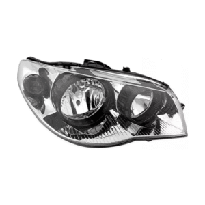 FAROL PRINCIPAL ARO PRETO E MÁSCARA METALIZADA 2004 A 2016 PALIO | WEEKEND | SIENNA | STRADA